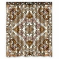 thumbnail image 1 of PKQWTM Bandanna An Ornate Beige Brown Colors Cream WaterProof Polyester Fabric Shower Curtain Size 60x72 Inches, 1 of 1