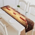 thumbnail image 1 of PKQWTM Basketball Arena Cotton and Linen Table Runner Kitchen Dining Room Supplies Size 14x72 Inch, 1 of 1