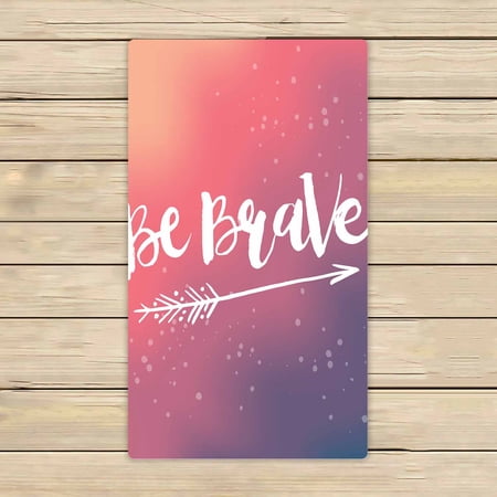 PKQWTM Be Brave Microfiber Bath Towels Bathroom Body Shower Towel Size 16x28 Inches