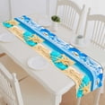 thumbnail image 1 of PKQWTM Beach Bag Towel Banner Ocean Summer Cotton and Linen Table Runner Kitchen Dining Room Supplies Size 14x72 Inch, 1 of 1