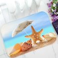 thumbnail image 1 of PKQWTM Beach Umbrella Seashells Starfish Sandy Beach Ocean Home Decor Floor Mat Area Rug Doormat Size 15.7x23.6 Inches, 1 of 1