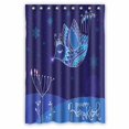 thumbnail image 1 of PKQWTM Beautiful Blue Ornate Bird WaterProof Polyester Fabric Shower Curtain Size 48x72 Inches, 1 of 1