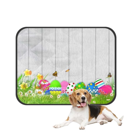 PKQWTM Beautiful Easter Eggs Pet Dog Cat Bed Pee Pads Mat Cushion Potty Dogsblankets Crate Bed Kennel 36x48 inch