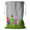 thumbnail image 1 of PKQWTM Beautiful Easter Eggs Storage Basket Laundry Bag with Drawstring Size 18x24 Inch, 1 of 3