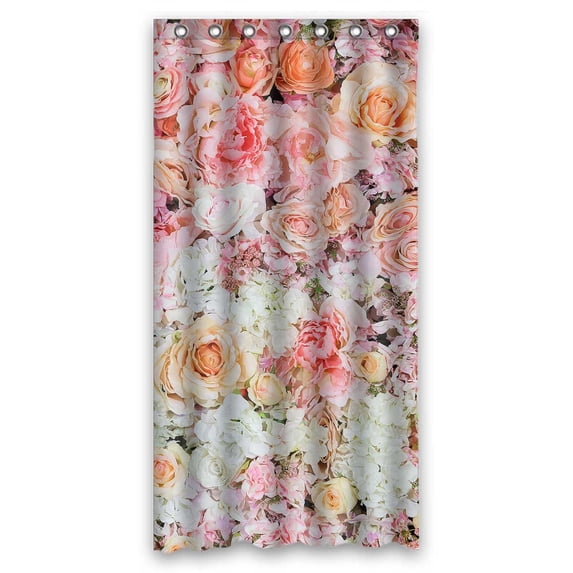 PKQWTM Beautiful Flowers Wedding Scene WaterProof Polyester Fabric Shower Curtain Size 36x72 Inches