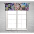 thumbnail image 1 of PKQWTM Beautiful Flowers Window Curtain Valance Rod Pocket 54x18 inch, 1 of 1