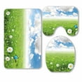 thumbnail image 1 of PKQWTM Beautiful Spring Scenery 3 Piece Bathroom Rugs Set Bath Rug Contour Mat and Toilet Lid Cover, 1 of 2