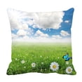 thumbnail image 1 of PKQWTM Beautiful Spring Scenery Bed Decor Pillow Cases Zippered Cushion Cover Size 16x16 Inches, 1 of 1
