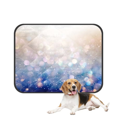 PKQWTM Beautiful abstract shiny light and glitter Pet Dog Cat Bed Pee Pads Mat Cushion Potty Dogs Blankets Crate Bed Kennel 20x24 inch