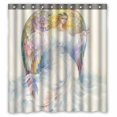 thumbnail image 1 of PKQWTM Beautiful angel with wings WaterProof Polyester Fabric Shower Curtain Size 66x72 Inches, 1 of 1