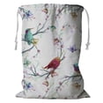 thumbnail image 1 of PKQWTM Bird Butterfly Flower Leaf Branch Storage Basket Laundry Bag with Drawstring Size 18x24 Inch, 1 of 3