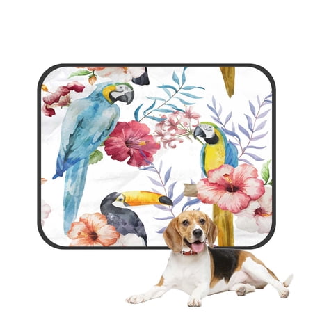 PKQWTM Bird Watercolor Pet Dog Cat Bed Pee Pads Mat Cushion Potty Dogsblankets Crate Bed Kennel 20x24 inch
