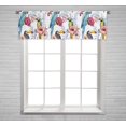 thumbnail image 1 of PKQWTM Bird Watercolor Window Curtain Valance Rod Pocket 54x18 inch, 1 of 1