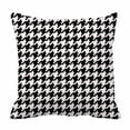 thumbnail image 1 of PKQWTM Black And White Houndstooth Pattern Bed Decor Pillow Cases Zippered Cushion Cover Size 20x20 Inches, 1 of 1