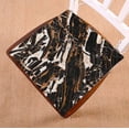 thumbnail image 1 of PKQWTM Black Brown Metal Design Marble Chair Pads Chair Mat Seat Cushion Chair Cushion Floor Cushion Size 16x16 inches, 1 of 1