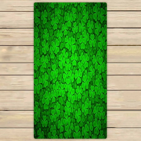 PKQWTM Black Green Colors Microfiber Bath Towels Bathroom Body Shower Towel Size 30x56 Inches