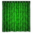 thumbnail image 1 of PKQWTM Black Green Colors WaterProof Polyester Fabric Shower Curtain Size 66x72 Inches, 1 of 1