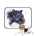 thumbnail image 1 of PKQWTM Black Jaguar Watercolor Pet Dog Cat Bed Pee Pads Mat Cushion Potty Dogsblankets Crate Bed Kennel 14x18 inch, 1 of 3