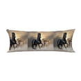 thumbnail image 1 of PKQWTM Black Stallion Long Body Pillow Case Cover Pillow Cushion Size 20x60 Inches, 1 of 1