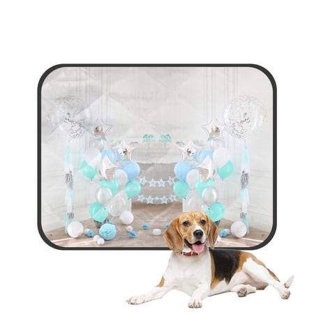 PKQWTM Blue And White Ballons Pet Dog Cat Bed Pee Pads Mat Cushion Potty Dogs Blankets Crate Bed Kennel 20x24 inch