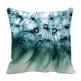 thumbnail image 1 of PKQWTM Blue Dandelion With Droplets Bed Decor Pillow Cases Zippered Cushion Cover Size 20x20 Inches, 1 of 1