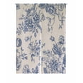 thumbnail image 1 of PKQWTM Blue Flowers Peonies Roses Sweet Peas Bell Door Curtain Window Cover Home Decor Hanging Curtain Size 85x120 CM, 1 of 1