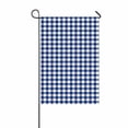 thumbnail image 1 of PKQWTM Blue Gingham Pattern Yard Decor Home Garden Flag Size 12x18 Inches, 1 of 1