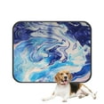 thumbnail image 1 of PKQWTM Blue and pink marble art painting Pet Dog Cat Bed Pee Pads Mat Cushion Potty Dogs Blankets Crate Bed Kennel 25x30 inch, 1 of 3