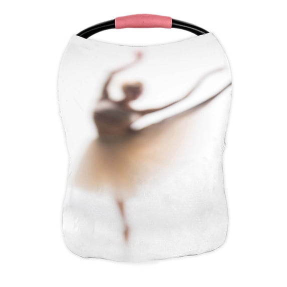 PKQWTM Blurred Silhouette Ballerina White Nursing Cover Baby Breastfeeding Infant Feeding Cover Baby Car Seat Cover