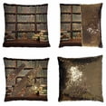 thumbnail image 1 of PKQWTM Books Table Blurred Bookshelf Books Library Reversible Mermaid Cushion Cover Home Decor Sequin Pillow Case Size 20x20 inches, 1 of 2
