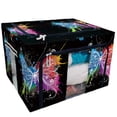 thumbnail image 1 of PKQWTM Butterfly Storage Bag Clear Window Storage Bins Boxes Large Capacity Foldable Stackable Organizer With Steel Metal Frame For Bedding,Clothes,Closets, Bedrooms, 1 of 3