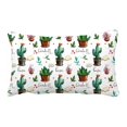 thumbnail image 1 of PKQWTM Cactus Bed Decor Pillow Cases Zippered Cushion Cover Size 20x30 Inches, 1 of 1