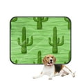 thumbnail image 1 of PKQWTM Cactus Cactus Green Wave Light Green Pet Dog Cat Bed Pee Pads Mat Cushion Potty Dogsblankets Crate Bed Kennel 20x24 inch, 1 of 3