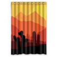 thumbnail image 1 of PKQWTM Cactus Mysterious Landscape WaterProof Polyester Fabric Shower Curtain Size 48x72 Inches, 1 of 1