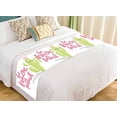 thumbnail image 1 of PKQWTM Cactus With Funny Face Bed Runner Bedroom Bedding Decor Bedding Scarf Size 20x95 inches, 1 of 1
