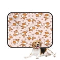 thumbnail image 1 of PKQWTM Cartoon Corgis Pattern Pet Dog Cat Bed Pee Pads Mat Cushion Potty Dogsblankets Crate Bed Kennel 20x24 inch, 1 of 3