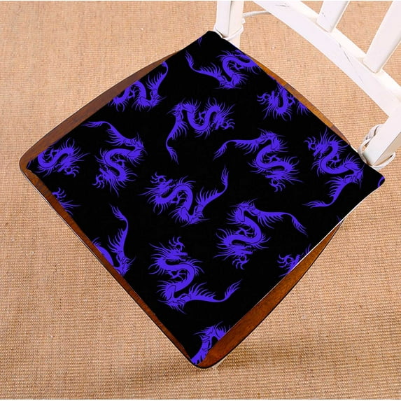PKQWTM Cartoon Dragon Chair Pads Chair Mat Seat Cushion Chair Cushion Floor Cushion Size 18x18 inches