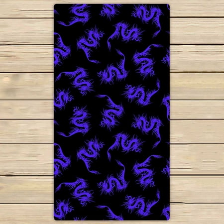 PKQWTM Cartoon Dragon Microfiber Bath Towels Bathroom Body Shower Towel Size 30x56 Inches