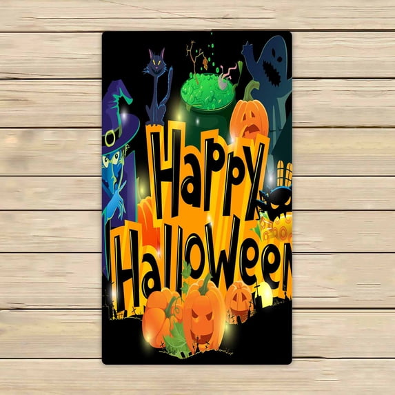 PKQWTM Cartoon Halloween Microfiber Bath Towels Bathroom Body Shower Towel Size 16x28 Inches