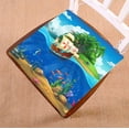 thumbnail image 1 of PKQWTM Cartoon underwater world fish plants island caravel Chair Pads Chair Mat Seat Cushion Chair Cushion Floor Cushion Size 16x16 inches, 1 of 1