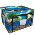 thumbnail image 1 of PKQWTM Cartoon underwater world fish plants island caravel Storage Bag Clear Window Storage Bins Boxes Large Capacity Foldable Stackable Organizer With Steel Metal Frame For Clothes,Closets, Bedrooms, 1 of 3