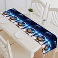 thumbnail image 1 of PKQWTM Cat Outer Space Cotton and Linen Table Runner Kitchen Dining Room Supplies Size 14x72 Inch, 1 of 1