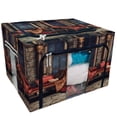 thumbnail image 1 of PKQWTM Chamber Fantasy Palace Sofa Candles Cushions Storage Bag Clear Window Storage Bins Boxes Large Capacity Foldable Stackable Organizer With Steel Metal Frame For Bedding,Clothes,Closets, Bedrooms, 1 of 3