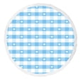 thumbnail image 1 of PKQWTM Check and Hearts Round Beach Towel Beach Mats Shawl Blanket Yoga Mat with Tassels Beach Throw Towel, 1 of 1