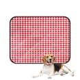 thumbnail image 1 of PKQWTM Checkered Geometric Pattern Pet Dog Cat Bed Pee Pads Mat Cushion Potty Dogsblankets Crate Bed Kennel 36x48 inch, 1 of 3