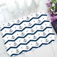thumbnail image 1 of PKQWTM Chevron Anchors Blue White Home Decor Floor Mat Area Rug Doormat Size 15.7x23.6 Inches, 1 of 1