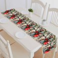 thumbnail image 1 of PKQWTM Children Building Snowman Merry Christmas Cotton and Linen Table Runner Kitchen Dining Room Supplies Size 14x72 Inch, 1 of 1
