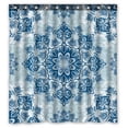 thumbnail image 1 of PKQWTM Christmas Cute Snowflake Pattern WaterProof Polyester Fabric Shower Curtain Size 66x72 Inches, 1 of 1
