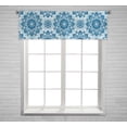 thumbnail image 1 of PKQWTM Christmas Cute Snowflake Pattern Window Curtain Valance Rod Pocket 54x18 inch, 1 of 1