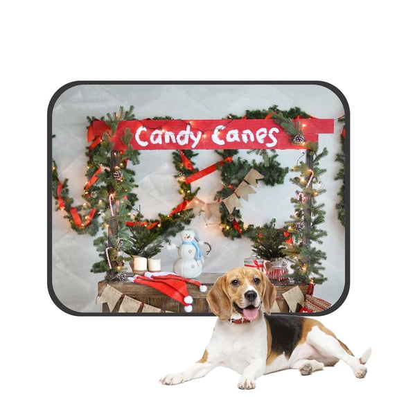 PKQWTM Christmas Decorations Ideas Pet Dog Cat Bed Pee Pads Mat Cushion Potty Dogsblankets Crate Bed Kennel 20x24 inch